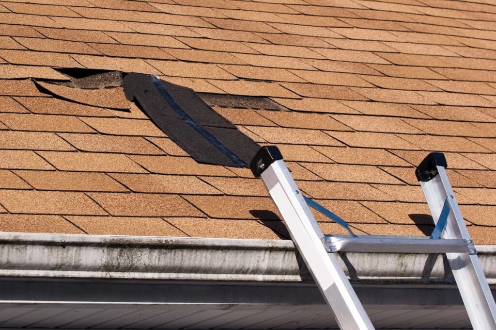 storm damage roof repair in Rocky View County