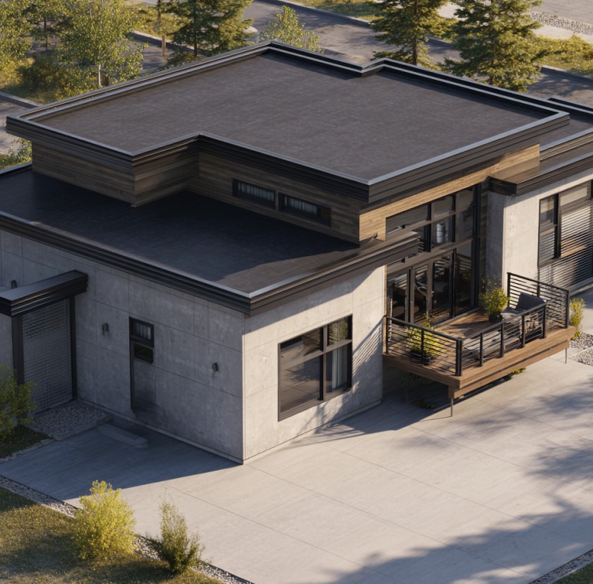 flat roof installation in Airdrie, AB