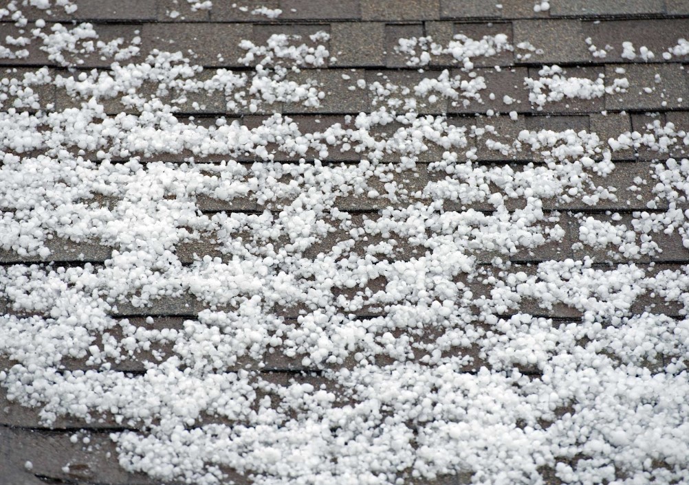 hail in roof can speed up roof damage